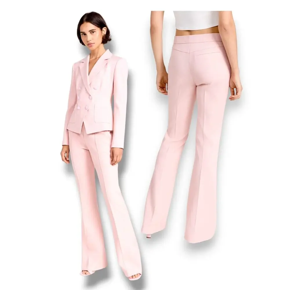 LoveShackFancy Women's Costella Pants Size 0, Color Pale Rose NWT $495 flawed - Picture 1 of 13